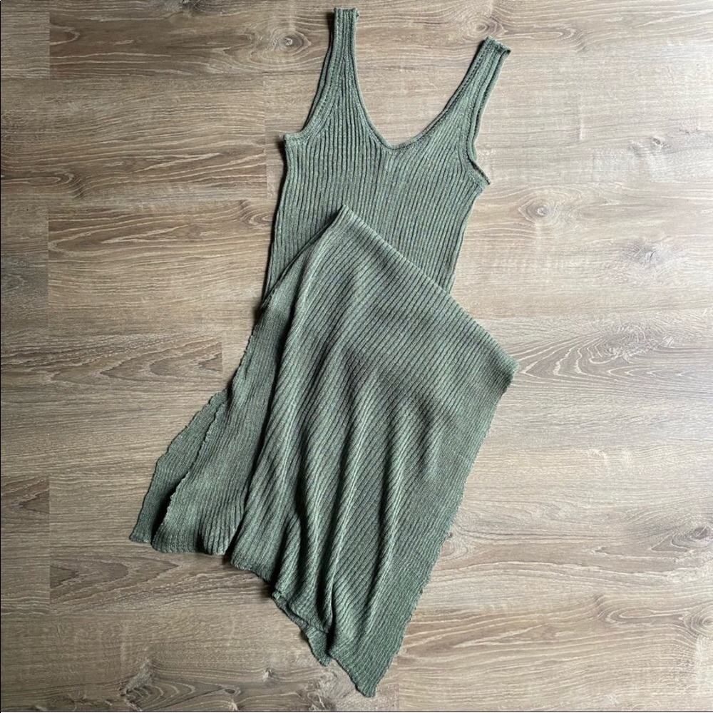 Free People sheer knit maxi dress